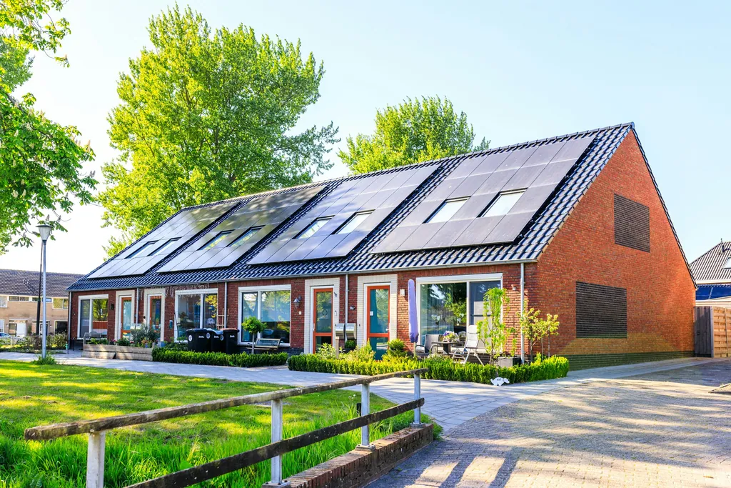 A typical British brick home